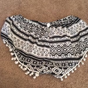 Aztec print shorts